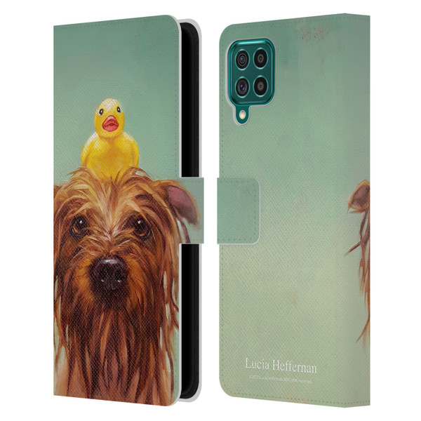 Lucia Heffernan Art Bath Time Leather Book Wallet Case Cover For Samsung Galaxy F62 (2021)