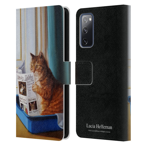Lucia Heffernan Art Kitty Throne Leather Book Wallet Case Cover For Samsung Galaxy S20 FE / 5G