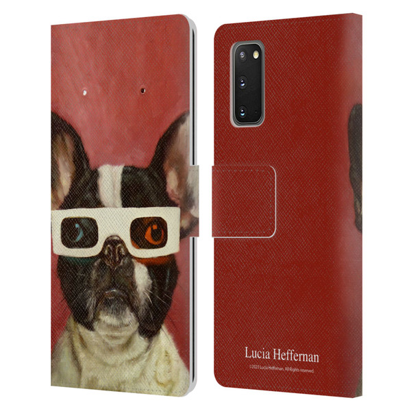 Lucia Heffernan Art 3D Dog Leather Book Wallet Case Cover For Samsung Galaxy S20 / S20 5G