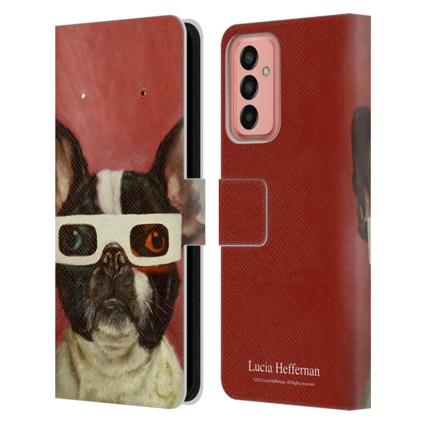 Lucia Heffernan Art 3D Dog Leather Book Wallet Case Cover For Samsung Galaxy M13 (2022)