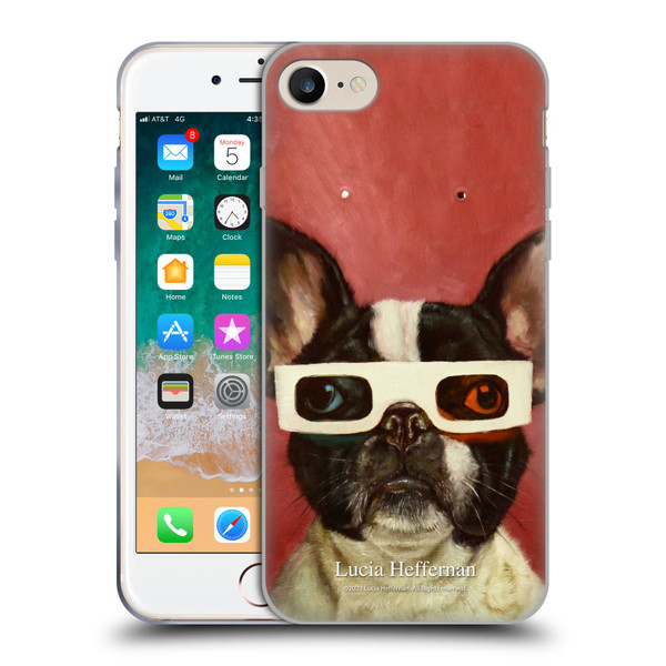 Lucia Heffernan Art 3D Dog Soft Gel Case for Apple iPhone 7 / 8 / SE 2020 & 2022