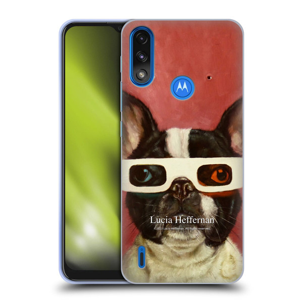 Lucia Heffernan Art 3D Dog Soft Gel Case for Motorola Moto E7 Power / Moto E7i Power