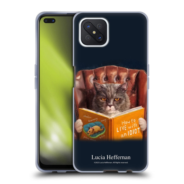 Lucia Heffernan Art Cat Self Help Soft Gel Case for OPPO Reno4 Z 5G