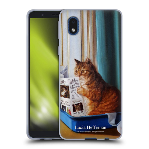 Lucia Heffernan Art Kitty Throne Soft Gel Case for Samsung Galaxy A01 Core (2020)