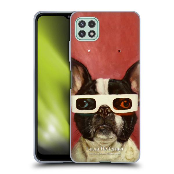 Lucia Heffernan Art 3D Dog Soft Gel Case for Samsung Galaxy A22 5G / F42 5G (2021)
