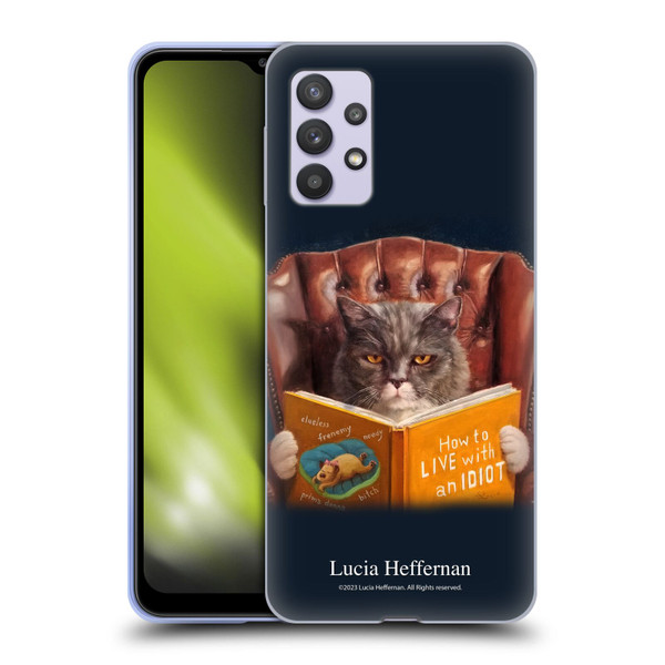 Lucia Heffernan Art Cat Self Help Soft Gel Case for Samsung Galaxy A32 5G / M32 5G (2021)