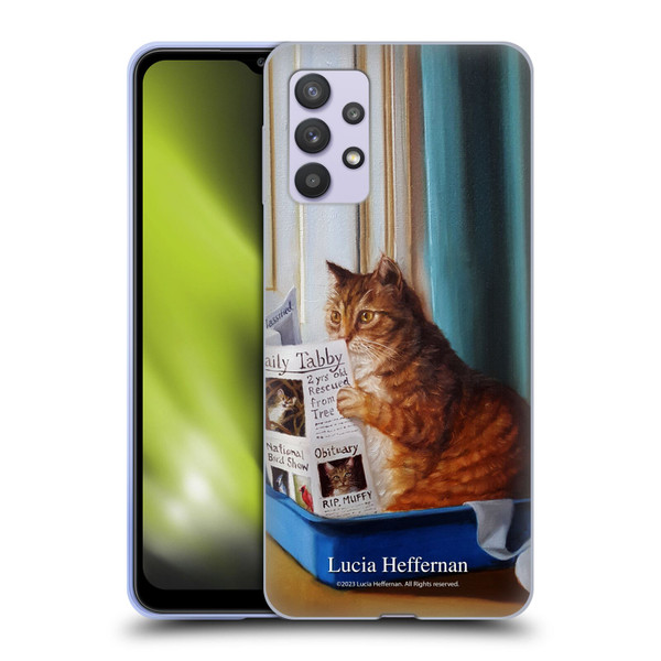 Lucia Heffernan Art Kitty Throne Soft Gel Case for Samsung Galaxy A32 5G / M32 5G (2021)