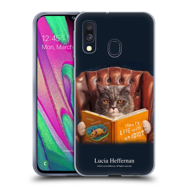 Lucia Heffernan Art Cat Self Help Soft Gel Case for Samsung Galaxy A40 (2019)