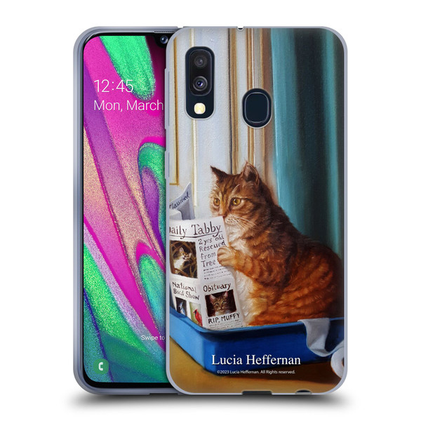 Lucia Heffernan Art Kitty Throne Soft Gel Case for Samsung Galaxy A40 (2019)