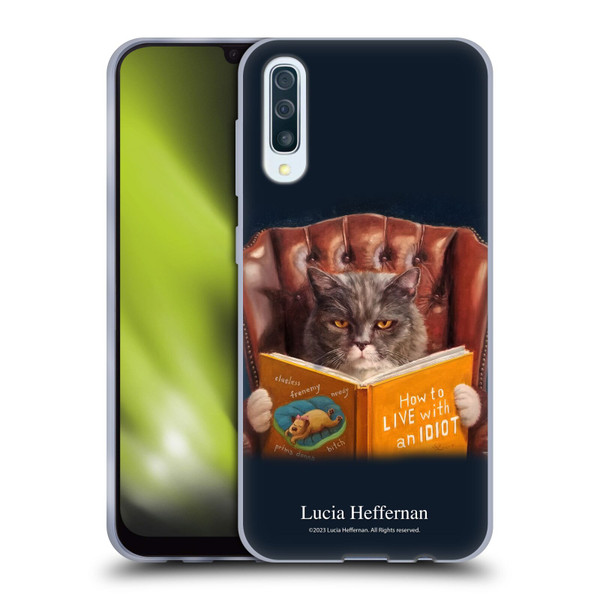 Lucia Heffernan Art Cat Self Help Soft Gel Case for Samsung Galaxy A50/A30s (2019)