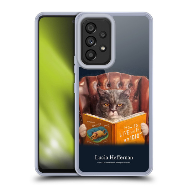 Lucia Heffernan Art Cat Self Help Soft Gel Case for Samsung Galaxy A53 5G (2022)