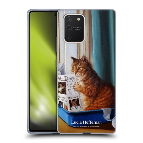 Lucia Heffernan Art Kitty Throne Soft Gel Case for Samsung Galaxy S10 Lite