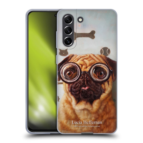 Lucia Heffernan Art Canine Eye Exam Soft Gel Case for Samsung Galaxy S21 FE 5G