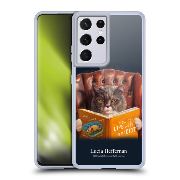 Lucia Heffernan Art Cat Self Help Soft Gel Case for Samsung Galaxy S21 Ultra 5G