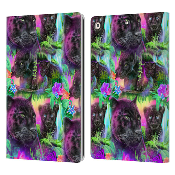 Sheena Pike Big Cats Daydream Panthers Leather Book Wallet Case Cover For Apple iPad 10.2 2019/2020/2021