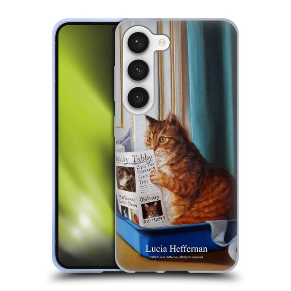 Lucia Heffernan Art Kitty Throne Soft Gel Case for Samsung Galaxy S23 5G