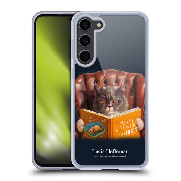Lucia Heffernan Art Cat Self Help Soft Gel Case for Samsung Galaxy S23+ 5G