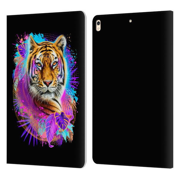 Sheena Pike Big Cats Tiger Spirit Leather Book Wallet Case Cover For Apple iPad Pro 10.5 (2017)