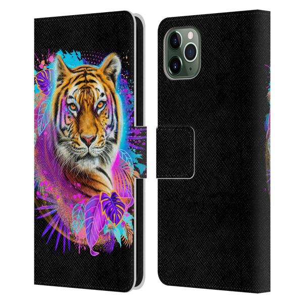 Sheena Pike Big Cats Tiger Spirit Leather Book Wallet Case Cover For Apple iPhone 11 Pro Max