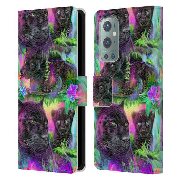 Sheena Pike Big Cats Daydream Panthers Leather Book Wallet Case Cover For OnePlus 9