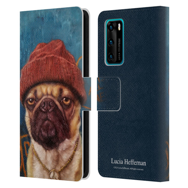 Lucia Heffernan Art Monday Mood Leather Book Wallet Case Cover For Huawei P40 5G