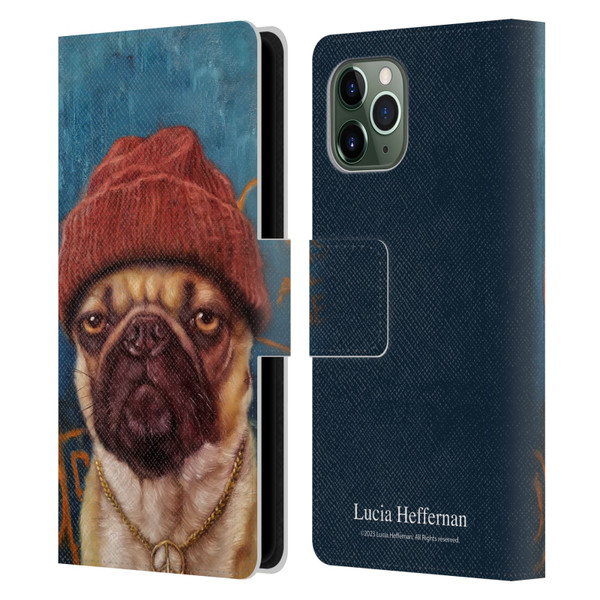 Lucia Heffernan Art Monday Mood Leather Book Wallet Case Cover For Apple iPhone 11 Pro