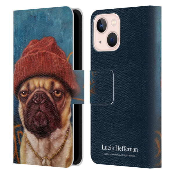 Lucia Heffernan Art Monday Mood Leather Book Wallet Case Cover For Apple iPhone 13 Mini