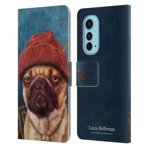 Lucia Heffernan Art Monday Mood Leather Book Wallet Case Cover For Motorola Edge (2022)