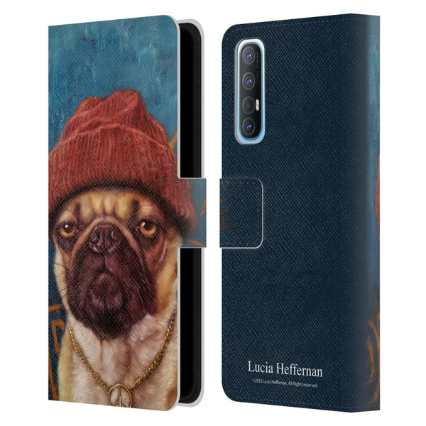Lucia Heffernan Art Monday Mood Leather Book Wallet Case Cover For OPPO Find X2 Neo 5G