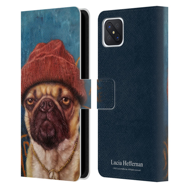 Lucia Heffernan Art Monday Mood Leather Book Wallet Case Cover For OPPO Reno4 Z 5G