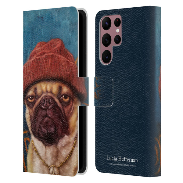 Lucia Heffernan Art Monday Mood Leather Book Wallet Case Cover For Samsung Galaxy S22 Ultra 5G