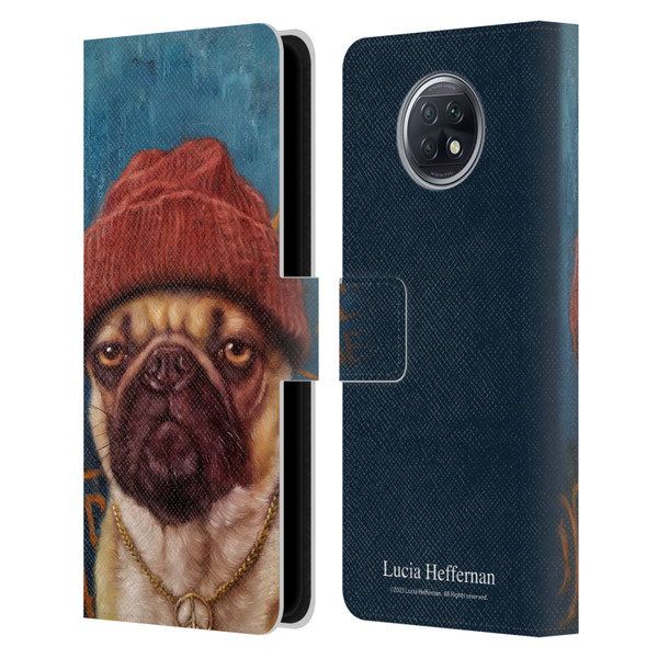 Lucia Heffernan Art Monday Mood Leather Book Wallet Case Cover For Xiaomi Redmi Note 9T 5G