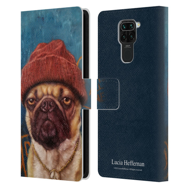 Lucia Heffernan Art Monday Mood Leather Book Wallet Case Cover For Xiaomi Redmi Note 9 / Redmi 10X 4G