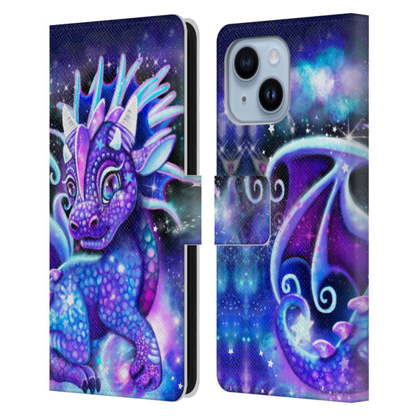 Sheena Pike Dragons Galaxy Lil Dragonz Leather Book Wallet Case Cover For Apple iPhone 14 Plus
