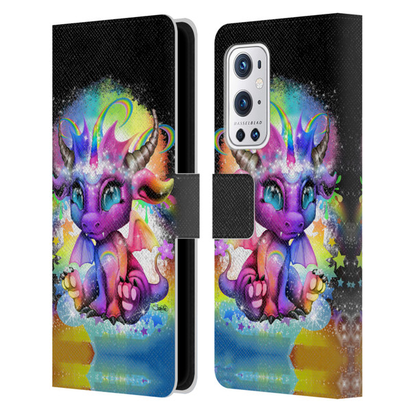 Sheena Pike Dragons Rainbow Lil Dragonz Leather Book Wallet Case Cover For OnePlus 9 Pro