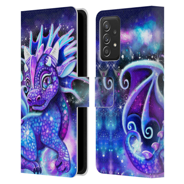 Sheena Pike Dragons Galaxy Lil Dragonz Leather Book Wallet Case Cover For Samsung Galaxy A53 5G (2022)