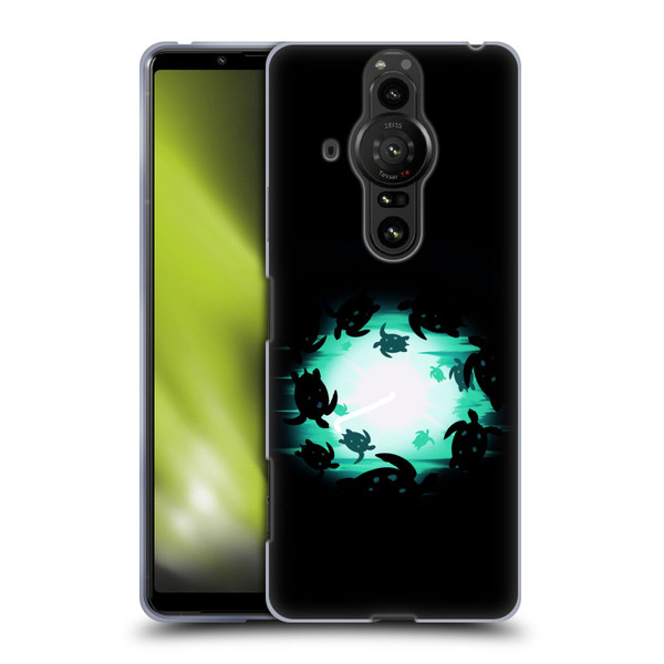 Alyn Spiller Animal Art Turtles Soft Gel Case for Sony Xperia Pro-I