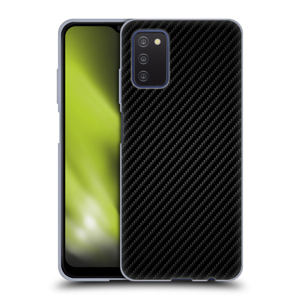 Alyn Spiller Carbon Fiber Plain Soft Gel Case for Samsung Galaxy A03s (2021)