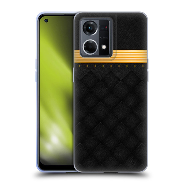 Alyn Spiller Luxury Gold Soft Gel Case for OPPO Reno8 4G