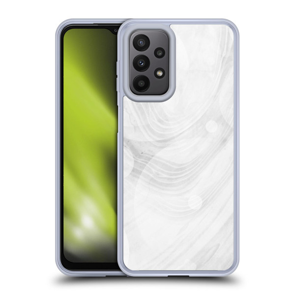 Alyn Spiller Marble White Soft Gel Case for Samsung Galaxy A23 / 5G (2022)