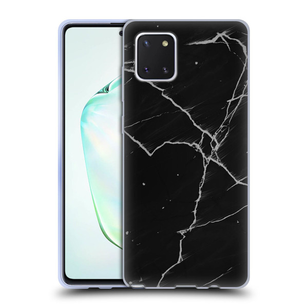 Alyn Spiller Marble Black Soft Gel Case for Samsung Galaxy Note10 Lite