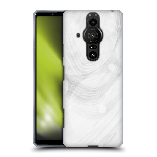 Alyn Spiller Marble White Soft Gel Case for Sony Xperia Pro-I