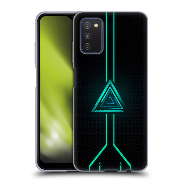Alyn Spiller Neon Green Soft Gel Case for Samsung Galaxy A03s (2021)
