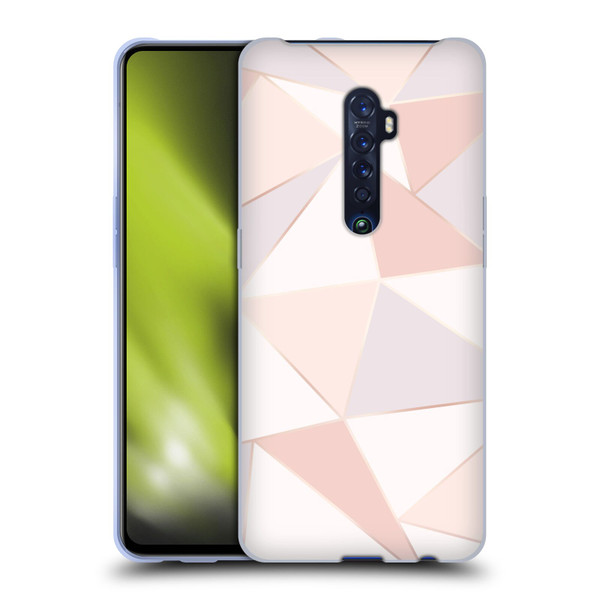 Alyn Spiller Rose Gold Geometry Soft Gel Case for OPPO Reno 2