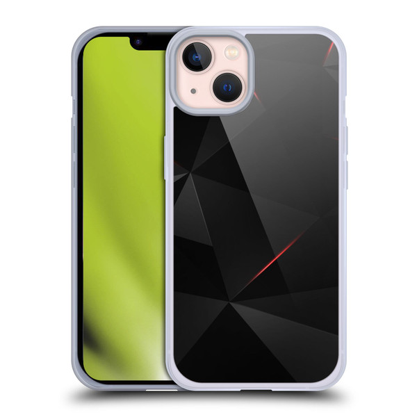 Alyn Spiller Tectonic Red Soft Gel Case for Apple iPhone 13