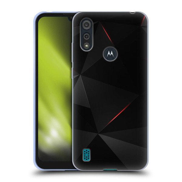 Alyn Spiller Tectonic Red Soft Gel Case for Motorola Moto E6s (2020)