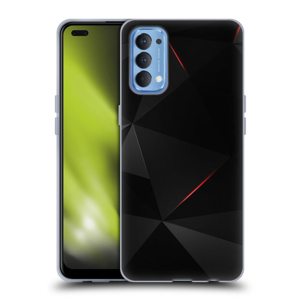 Alyn Spiller Tectonic Red Soft Gel Case for OPPO Reno 4 5G