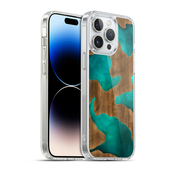 Alyn Spiller Wood & Resin Aqua Soft Gel Case for Apple iPhone 14 Pro Max & MagSafe