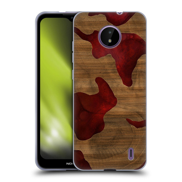 Alyn Spiller Wood & Resin Fire Soft Gel Case for Nokia C10 / C20