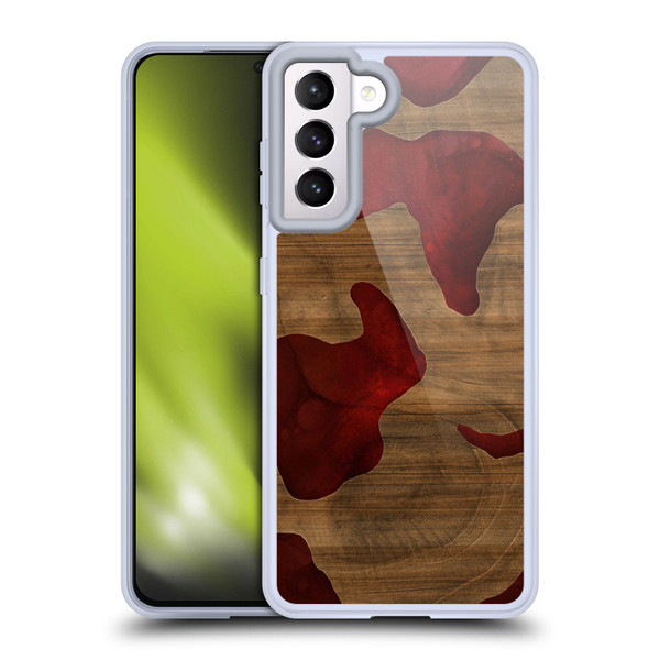 Alyn Spiller Wood & Resin Fire Soft Gel Case for Samsung Galaxy S21 5G